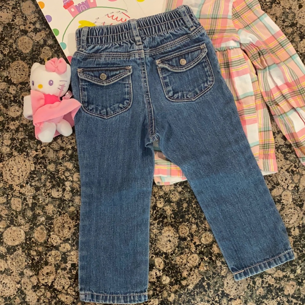 Carter’s flap-pocket straight leg jeans
